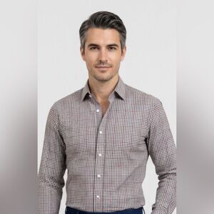 Bugatchi Vibrant Plaid Men's Shirt